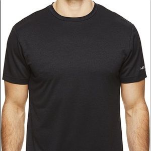 HEAD Tennis Mens Performance Polo T-Shirt HCD228 Series Black/White/Orange Chest Size 32 HEAD Tennis Mens Performance Polo T-Shirt HCD228 Series Black/White/Orange Chest Size 32